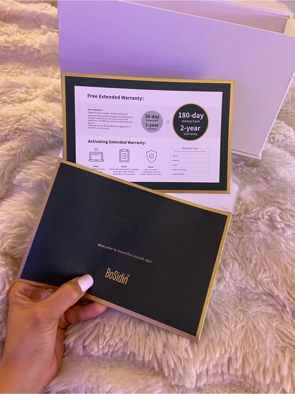 White & Gold At-Home IPL Hair Removal Kit